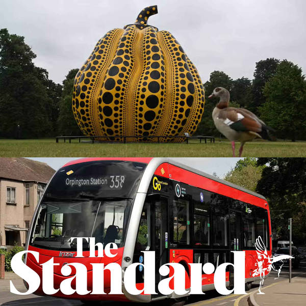 London’s new ‘tram-bus’ & Yayoi Kusama’s public art pumpkin