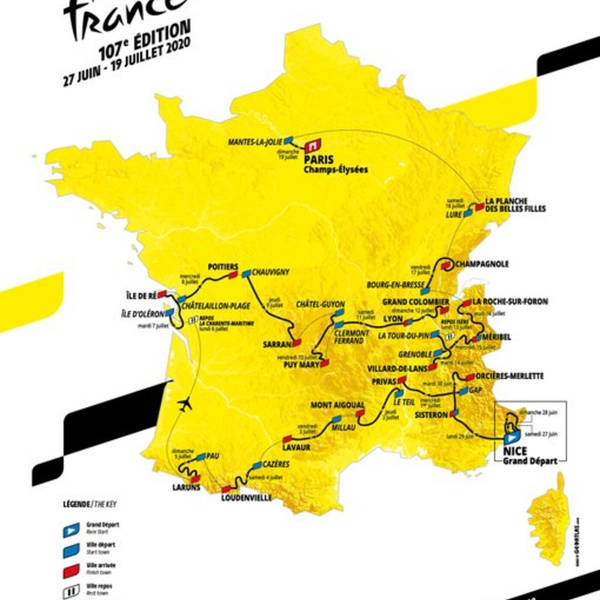 THE ROAD BOOK #6: A big bike race announces the route for 2020. It's going to be held in France, seemingly. And it finishes on the Plank. Plus there is Darts with Lionel Birnie.