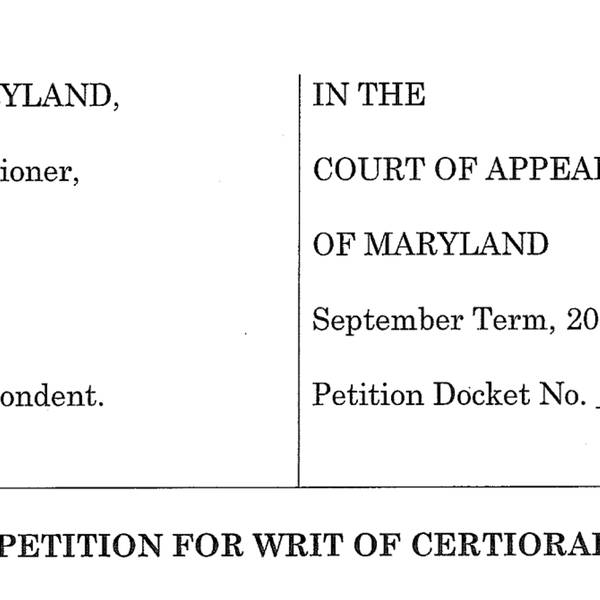 S1, The State v. Adnan Syed - Bonus Episode – Certiorari