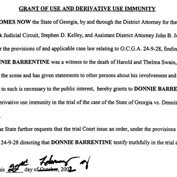 S3, The State v. Dennis Perry - Episode 18 – The Prosecutor's Immunity