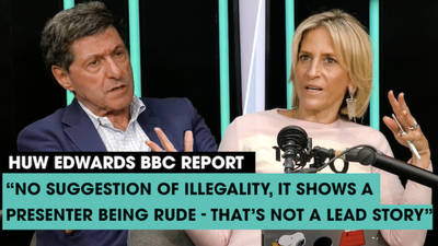 The News Agents: BBC Huw Edwards report shows no illegality - but a presenter being rude, that's not a lead story!" image