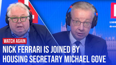 Watch Again: Nick Ferrari is joined by Levelling Up and Housing Secretary Michael Gove | 20/06/24 image