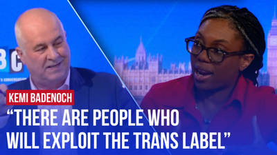 Kemi Badenoch on people 'pretending to be trans' image