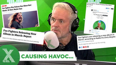 Chris Moyles reacts to those "Foo Fighters album" stories... image