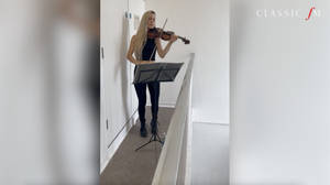 String quartet plays Goodall's 'Lord Is My Shepherd' in stunning stairwell acoustic image