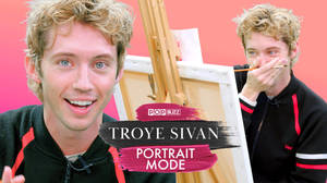 Troye Sivan Paints A Self-Portrait While Answering Deep And Chaotic Questions image