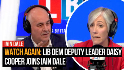 Watch Again: Lib Dems Deputy Leader Daisy Cooper joins Iain Dale image