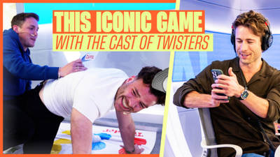 'Twisters' stars Glen Powell and Anthony Ramos cringe as we play this throwback game 🤣 image