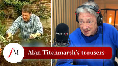 What's wrong with Alan's trousers? image