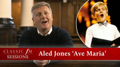 Aled Jones sings sublime ‘Ave Maria’ duet with his younger self in London church image