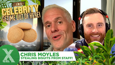 Radio X: Chris Moyles on smuggling biscuits into camp  image