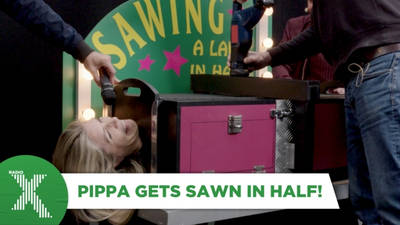 Pippa gets sawn in half! | Dom's 50 at 50 image