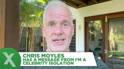 Chris Moyles has a message from I'm A Celeb isolation image