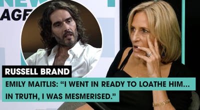 The News Agents: Emily Maitlis discusses 2017 Russell Brand interview image