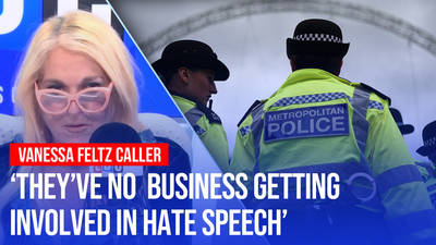 Caller argues police should focus on 'actual crimes' before 'getting involved in hate speech' image