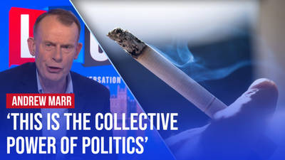 Andrew Marr isn't sure where he stands on the government's smoking ban image