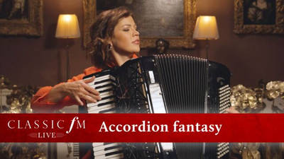 Accordionist Ksenija Sidorova plays thrilling Fantasia on ‘Chiquilin de Bachin’ backstage at Classic FM Live image