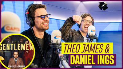 Theo James & Daniel Ings beatbox and rap to promote 'The Gentlemen'!  image
