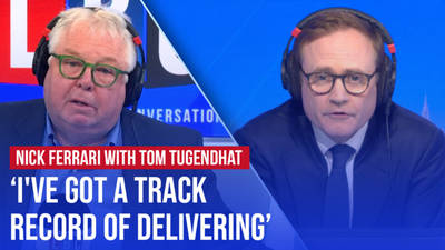 Tom Tugendhat speaks to Nick Ferrari | Watch Again image