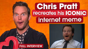 Chris Pratt recreates the moment he broke the internet with this meme image