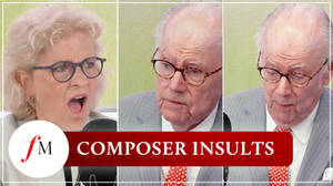 Michael and Hilary Whitehall read composer insults image