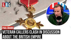 Veteran callers clash in discussion about the British Empire image