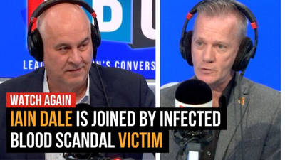 Iain Dale was joined by victim of contaminated blood scandal | Watch again image