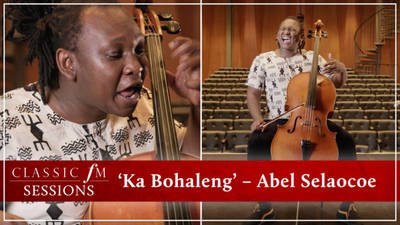 Abel Selaocoe plays original cello work 'Ka Bohaleng' at Southbank Centre image