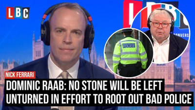 Dominic Raab says no stone will be left unturned in effort to root out bad police officers image
