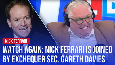 Watch Again: Nick Ferrari is joined by Exchequer Secretary Gareth Davies | 05/04/24 image