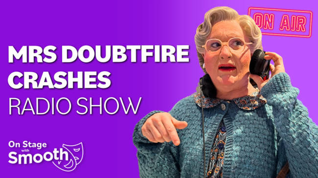 Mrs Doubtfire crashes the Smooth studio!