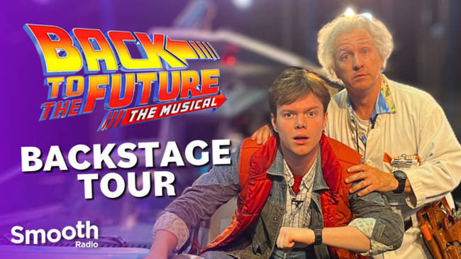 Back to the Future The Musical: Backstage tour with Marty and Doc!