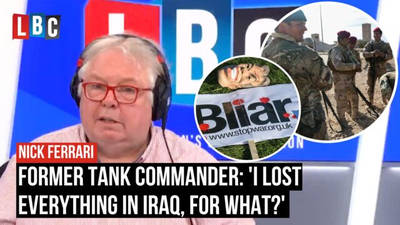 Former Tank Commander Graham reflects on his time in Iraq with Nick Ferrari LBC  image