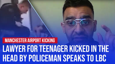 “It was an attempted assassination:” Lawyer of teenager kicked in the head by police speaks to LBC image