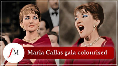 Opera diva Maria Callas’ historic 1958 Paris gala is restored and colourised for first time image