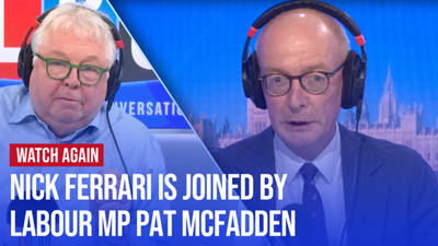 Watch Again: Nick Ferrari is joined by Labour's Pat McFadden | 03/05/24 image