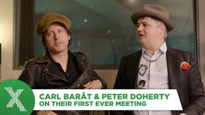 Peter Doherty and Carl Barât on their first meeting image