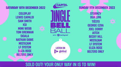 Capital's Jingle Bell Ball with Barclaycard line-up is here! image