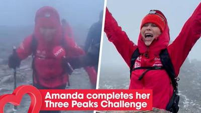Amanda Holden completes her Three Peaks Challenge image