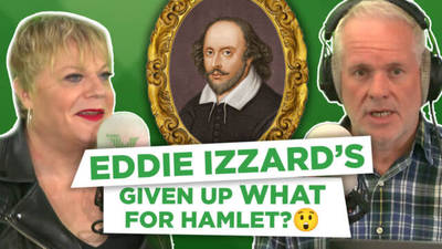 Eddie Izzard has given up WHAT for Hamlet? image