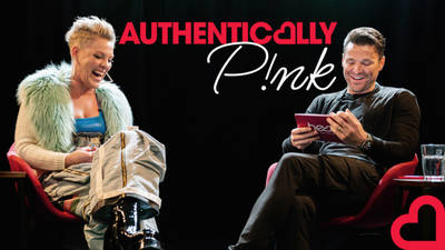P!nk opens up about life, love and music with Mark Wright in Authentically P!nk image