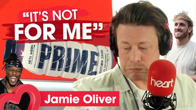 Jamie Oliver tries Prime for the first time on Heart Breakfast image