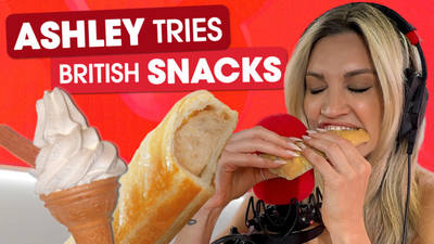 Ashley Roberts tries her first ever Mr. Whippy!  image