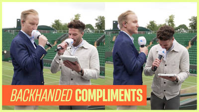 Jordan North and William Hanson play ‘Backhanded Compliments’ 😳 image