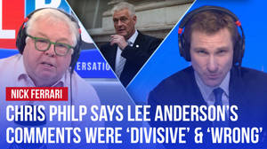 Policing minister Chris Philp says Lee Anderson's comments were 'divisive' and 'wrong' image