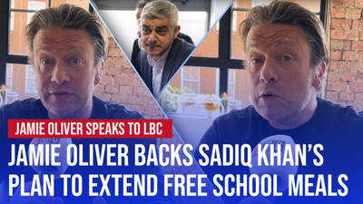 Jamie Oliver backs Sadiq Khan's plan to extend free school meals image