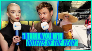 Anya Taylor-Joy & Chris Hemsworth on that fashion fan incident | Furiosa: A Mad Max Saga interview image
