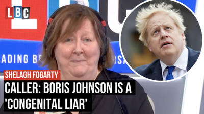 Caller says Boris Johnson is a 'congenital liar' image