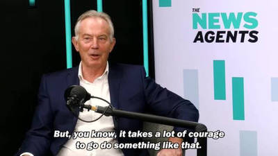 The News Agents: Tony Blair calls Matt Hancock 'courageous' for I'm A Celeb stint image