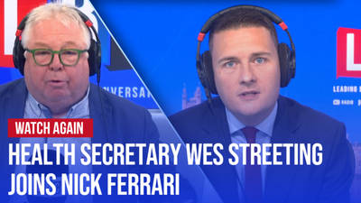 Watch again: Wes Streeting speaks to Nick Ferrari image